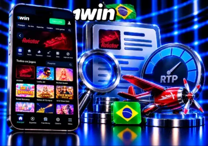 Aviator no celular com ficha técnica, lupa e indicador de RTP sem valores inventados.